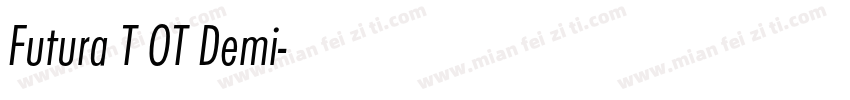 Futura T OT Demi字体转换